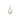 9ct Gold Cubic Zirconia Oval Drop Pendant Necklace
