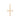 9ct Gold Cubic Zirconia Cross Pendant Necklace
