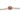 Rose Gold Plated Heart Sterling Silver CZ Charm
