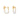 14ct Gold Plated Pearl Drop Hoop Earrings, 925 Sterling Silver