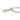 Three Tone Sterling Silver Feathers Dangle Charm