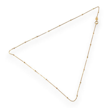 18ct Gold Plated Satellite Box Chain 1mm, 925 Sterling Silver
