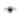 925 Sterling Silver Amethyst Cubic Zirconia Halo Ring