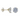 9ct Gold Round Cubic Zirconia Studs 