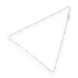 18ct Gold Plated Satellite Chain 1mm, 925 Sterling Silver