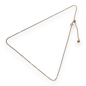 18ct Gold Plated Ball Chain Necklace 1mm, 925 Sterling Silver
