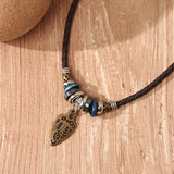 Tribal Arrow Head Braided Necklace