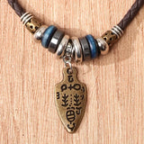Tribal Arrow Head Braided Necklace