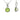 August Birthstone Peridot CZ Sterling Silver Pendant Necklace