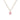 Blossom Pink Tourmaline CZ Gold Plated Silver Pendant Necklace