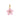 Blossom Pink Tourmaline CZ Gold Plated Silver Pendant Necklace