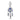 Blue Sun and Moon Dream Catcher Charm 925 Sterling Silver
