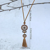 Boho Double Dream Catcher Fashion Necklace