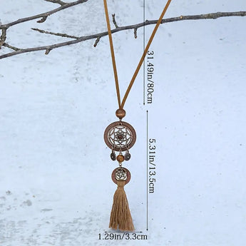 Boho Double Dream Catcher Fashion Necklace