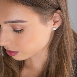Classic Halo Stud Earrings