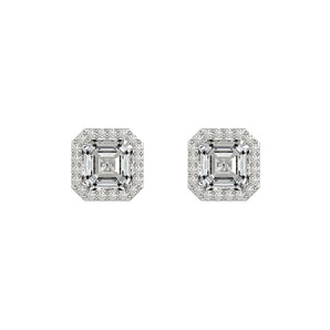 Classic Square Princess Cut Earrings