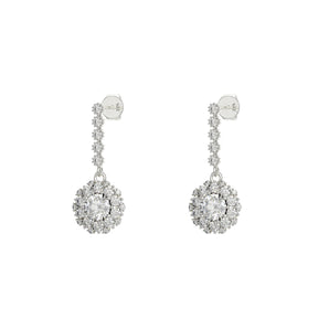 Cubic Zircona Drop Earrings