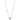 Silver Cubic Zirconia Halo Dot Necklace 