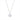 Cubic Zirconia Halo Drop Necklace