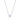 Cubic Zirconia Solitaire Silver Necklace