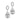 Cubic Zirconia Silver Tear Drop Earrings