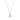 Cubic Zirconia Teardrop Pendant Silver Necklace