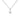 Sterling Silver and Cubic Zirconia Dainty Flower Pendant Necklace