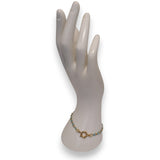 Enamel and Gold Plated Paperclip Chain Bracelet with Sailors Clasp
