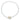 Urban Pizazz Handmade Jewellery - Enamel and Gold Plated Paperclip Chain Necklace with Sailors Clasp