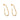 Elongated Hoop Earrings