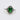 Exquisite Emerald Cubic Zirconia Silver Ring