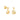 Sterling Silver Fleur Crinkled Square Drop Earrings layered in 14ct Gold Plating