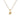 Sterling Silver Fleur Square Crinkle Drop Necklace layered in 14ct Gold Plating