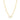 Gold Plated Sterling Silver T-Bar Paperclip Chain With Cubic Zirconia