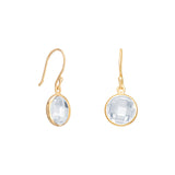 9ct Gold Polished Cubic Zirconia Drop Earrings