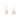 9ct Gold Polished Cubic Zirconia Drop Earrings