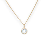 9ct Gold Polished Cubic Zirconia Pendant Necklace