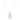 Cubic Zirconia Sterling Silver Interlocking Loop Necklace