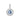 Ice Blue Cubic Zirconia Halo Pendant for Necklaces