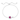 July Birthstone - Ruby Cubic Zirconia Adjustable Silver Bracelet