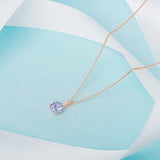 June Birthstone Alexandrite 9ct Gold Pendant Necklace