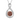 June Birthstone - Brown Moonstone Cubic Zirconia Silver Infinity Pendant Necklace