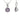 June Birthstone - Alexandrite Cubic Zirconia Silver Pendant Necklace