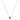 925 Sterling Silver & Emerald Coloured CZ Necklace