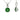 May Birthstone - Emerald CZ Silver Pendant Necklace