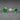 May Birthstone - Emerald CZ Silver Stud Earrings