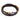 Men's Leather Bracelet in Black and Brown with Tigers Eye Beads