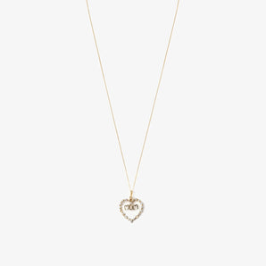 9ct Gold Mum Cubic Zirconia Pendant Necklace