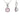 October Birthstone - Pink Tourmaline CZ Silver Pendant Necklace