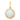 9ct Gold Round Opal Cubic Zirconia Pendant Necklace